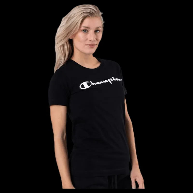New Champion Crewneck T-Shirt Black Svart
