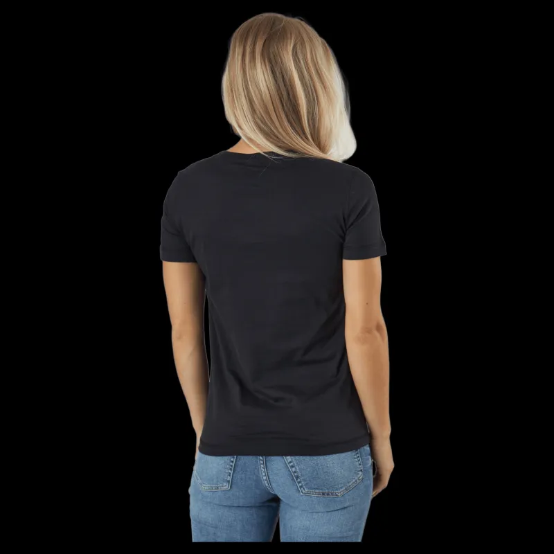 Champion Crewneck T-shirt Black Beauty Svart Clearance
