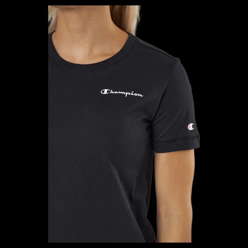 Champion Crewneck T-shirt Black Beauty Svart Clearance