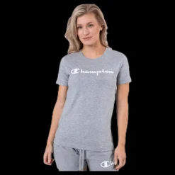 Hot Champion Crewneck T-Shirt Grey Grå