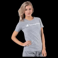 Hot Champion Crewneck T-Shirt Grey Grå