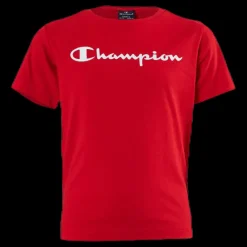 Champion Crewneck T-Shirt Junior Red Röd Outlet