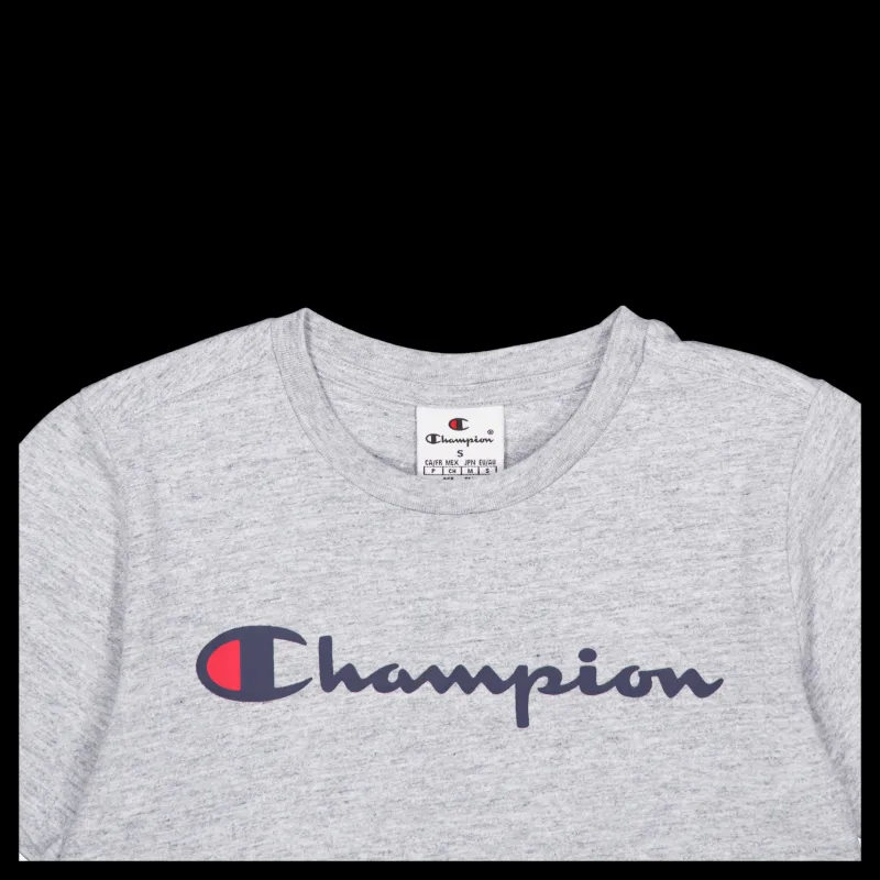 Champion Crewneck T-shirt New Oxford Grey Melange Grå