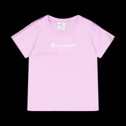 Champion Crewneck T-shirt Orchid Bouquet Rosa Discount