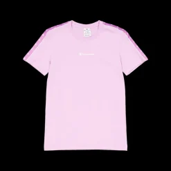 Champion Crewneck T-shirt Orchid Bouquet Rosa New