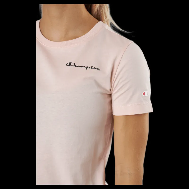 Champion Crewneck T-shirt Peachy Keen Rosa