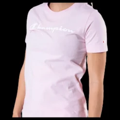 Outlet Champion Crewneck T-Shirt Pink Rosa