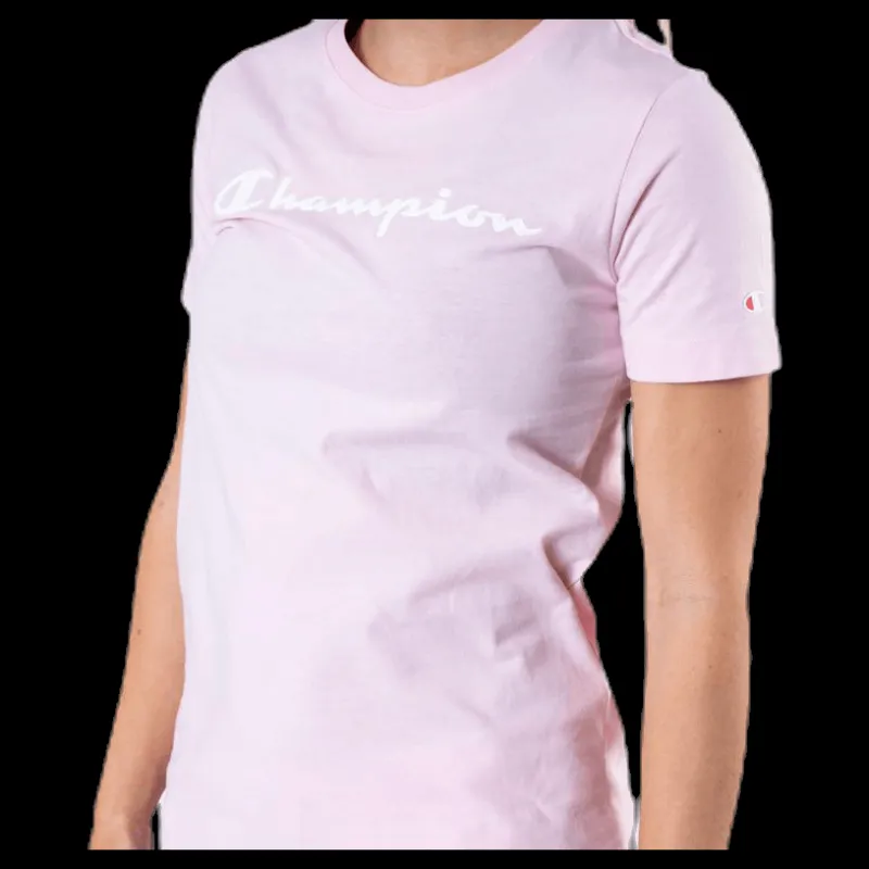 Outlet Champion Crewneck T-Shirt Pink Rosa