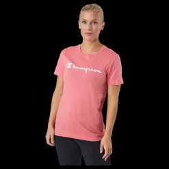 Best Champion Crewneck T-shirt Ps171 Rosa
