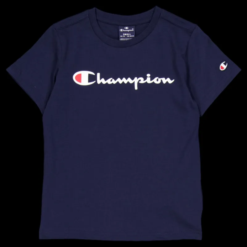 Hot Champion Crewneck T-shirt Sky Captain Blå