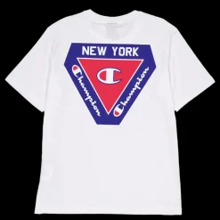 New Champion Crewneck T-shirt White Vit