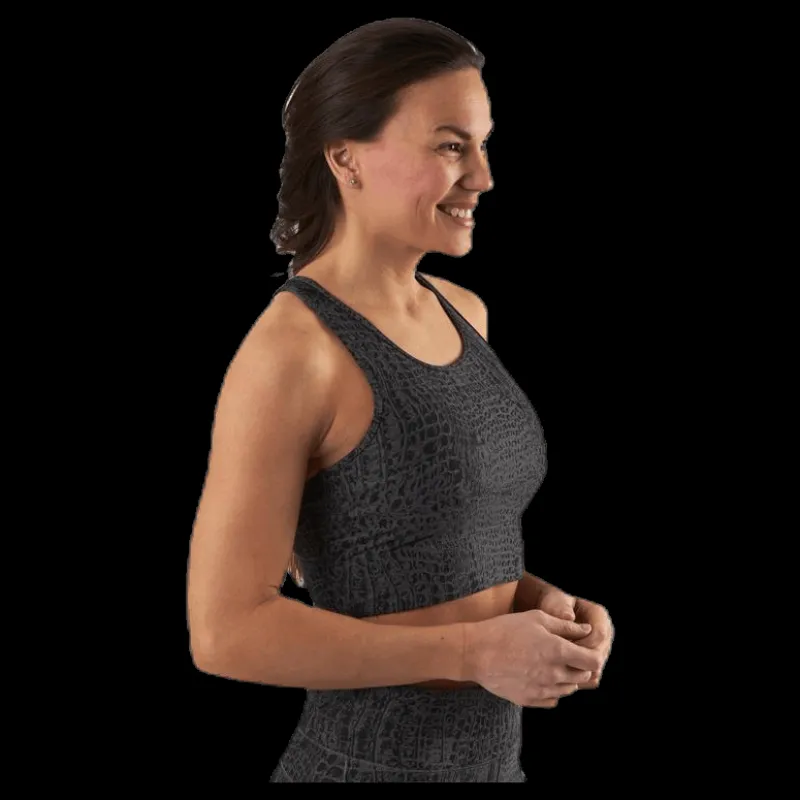 Casall Croco Sport Top Grey Grå New