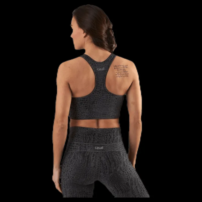Casall Croco Sport Top Grey Grå New