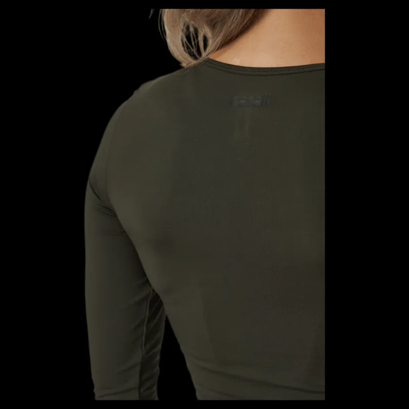 Casall Crop Long Sleeve Forest Green Svart Clearance