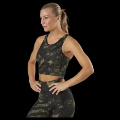 Casall Crop Tank Boost Green Svart Best