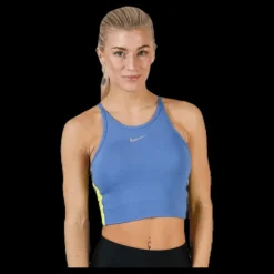Nike Crop Tank Surf Blue/Yellow Blå Clearance
