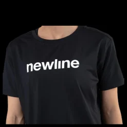 Newline Cropped Tee Black Svart Discount