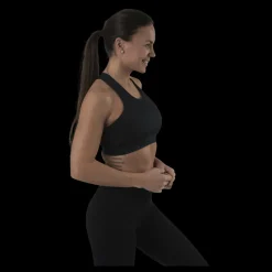 Outlet BLACC Cross Back Bra Black Svart