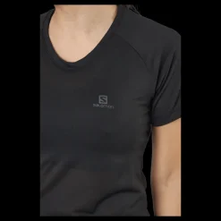 Best Salomon Cross Rebel Ss Tee W Black Svart