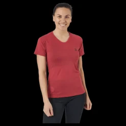 Discount Salomon Cross Rebel Ss Tee W Earth Red Röd