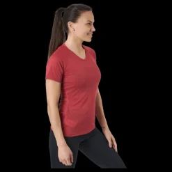 Discount Salomon Cross Rebel Ss Tee W Earth Red Röd