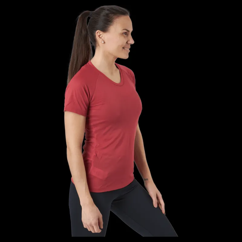 Discount Salomon Cross Rebel Ss Tee W Earth Red Röd