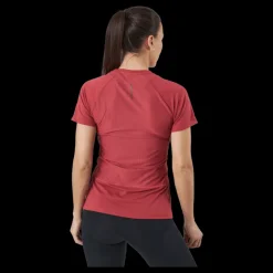 Discount Salomon Cross Rebel Ss Tee W Earth Red Röd
