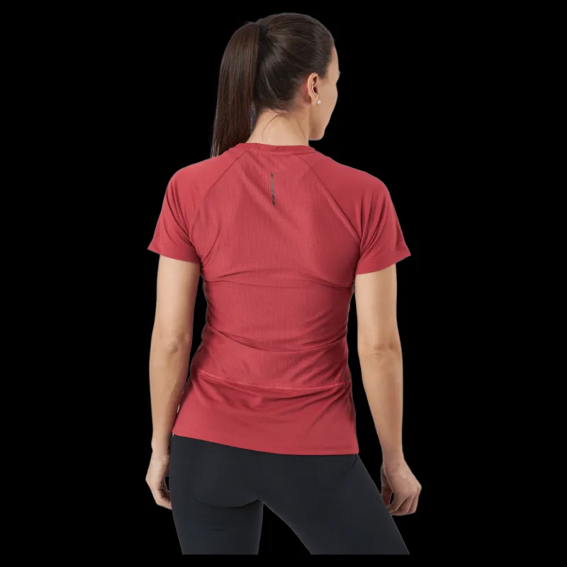 Discount Salomon Cross Rebel Ss Tee W Earth Red Röd