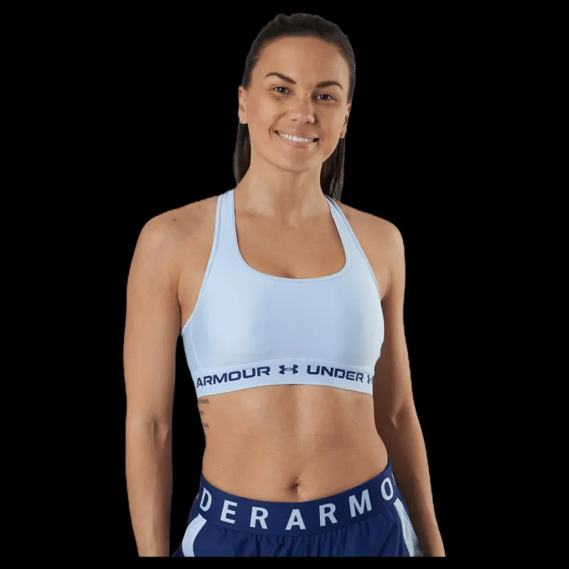 Under Armour Crossback Mid Bra Blue Blå Best