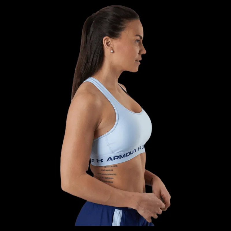 Under Armour Crossback Mid Bra Blue Blå Best