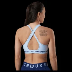 Under Armour Crossback Mid Bra Blue Blå Best