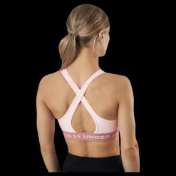 Clearance Under Armour Crossback Mid Bra Pink Rosa