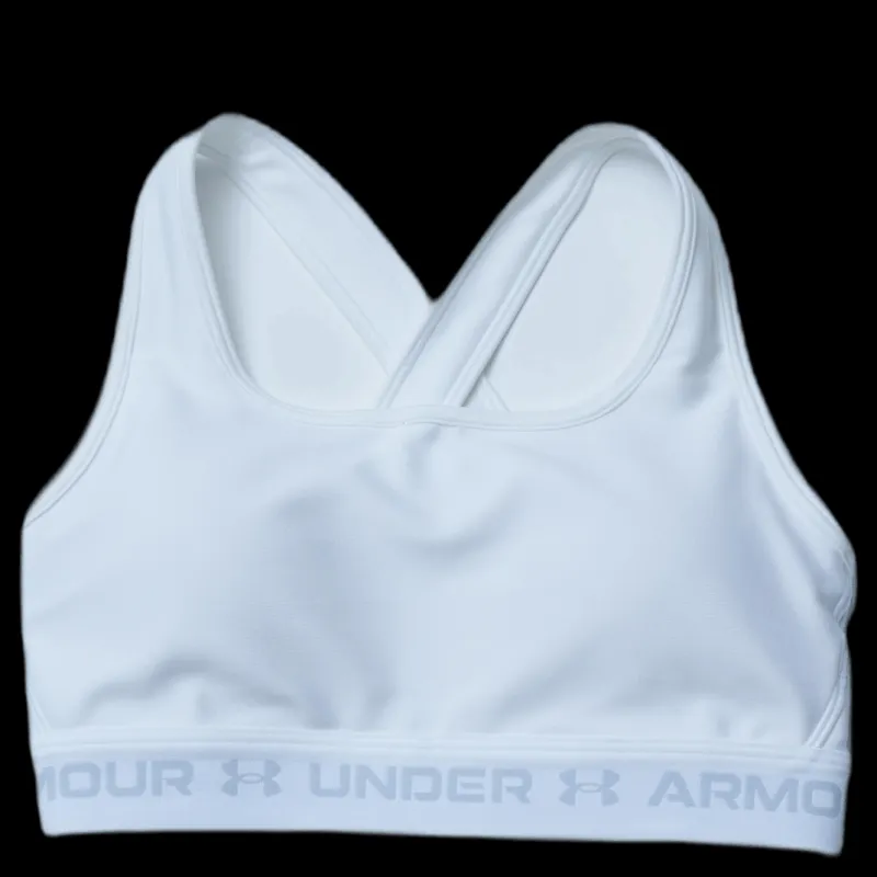 Under Armour Crossback Mid Bra White Vit Outlet