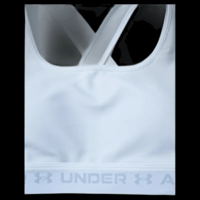 Under Armour Crossback Mid Bra White Vit Outlet