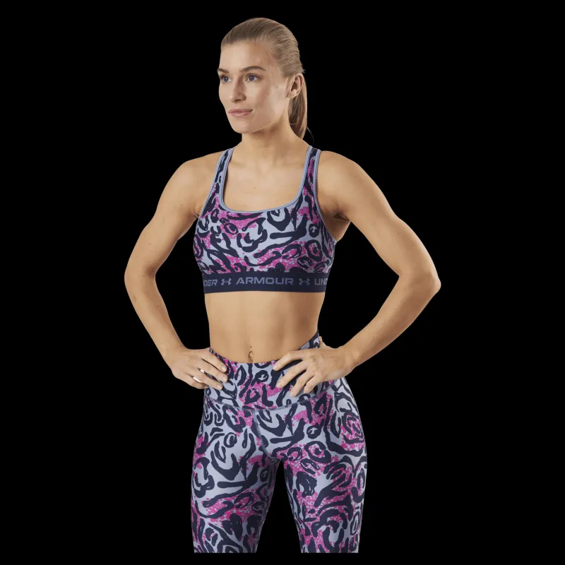 Under Armour Crossback Mid Print Blue Blå Hot