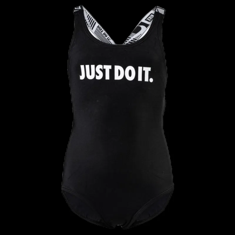 Nike Swim Crossback One Piece Junior Black Svart Discount
