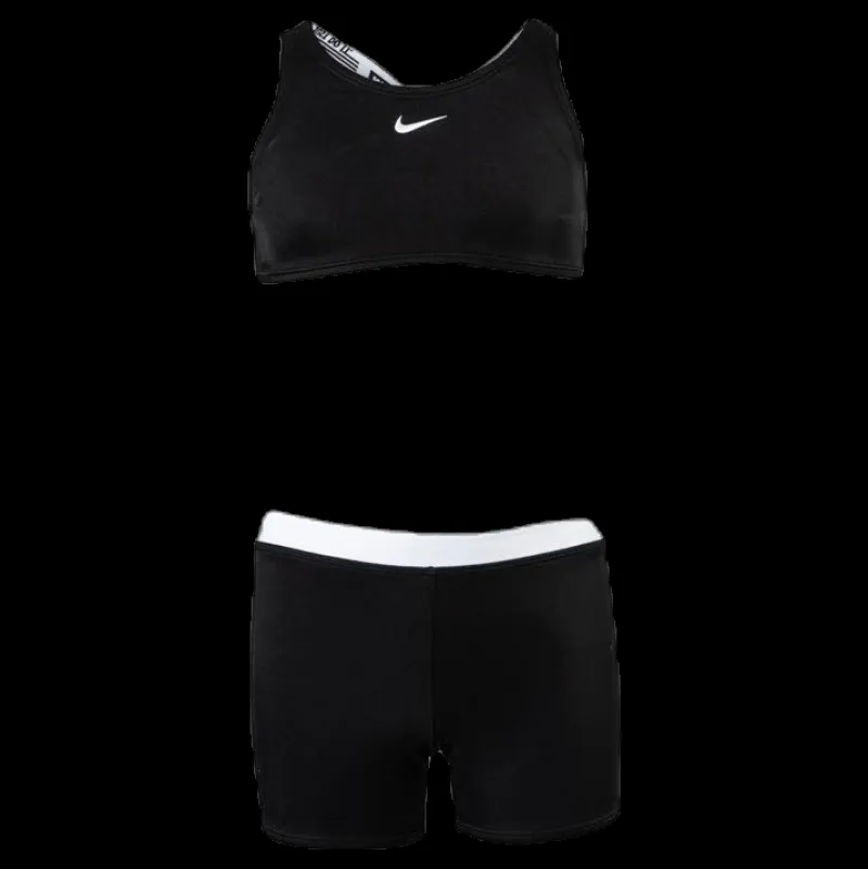 Nike Swim Crossback Sport Bikini Junior Black Svart New