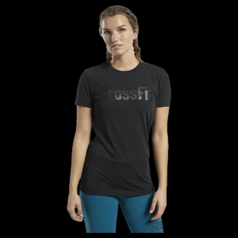 Reebok CrossFit Read Tee Black Svart Sale