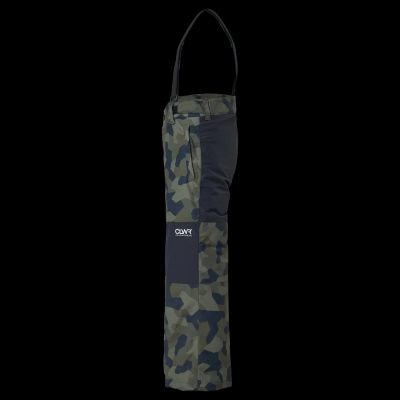 Sale ColourWear Cube Bib Pant Jr Camo Dark Khaki Flerfärgad