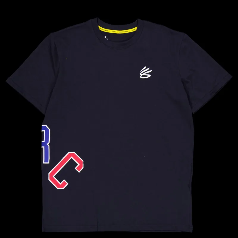 Under Armour Curry Arc Hw Tee Black Svart Outlet