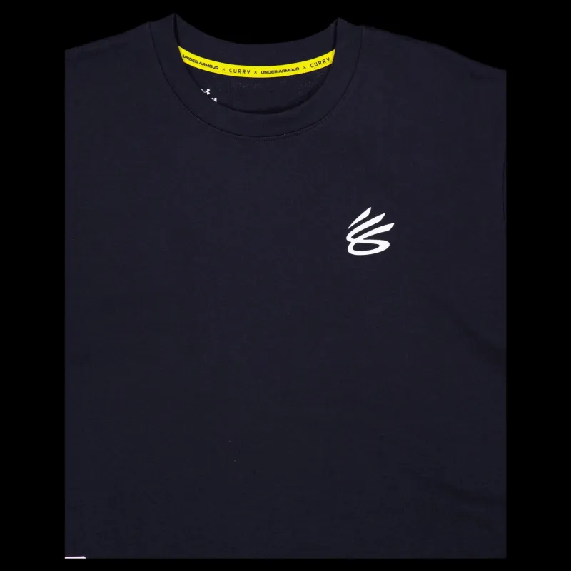 Under Armour Curry Arc Hw Tee Black Svart Outlet