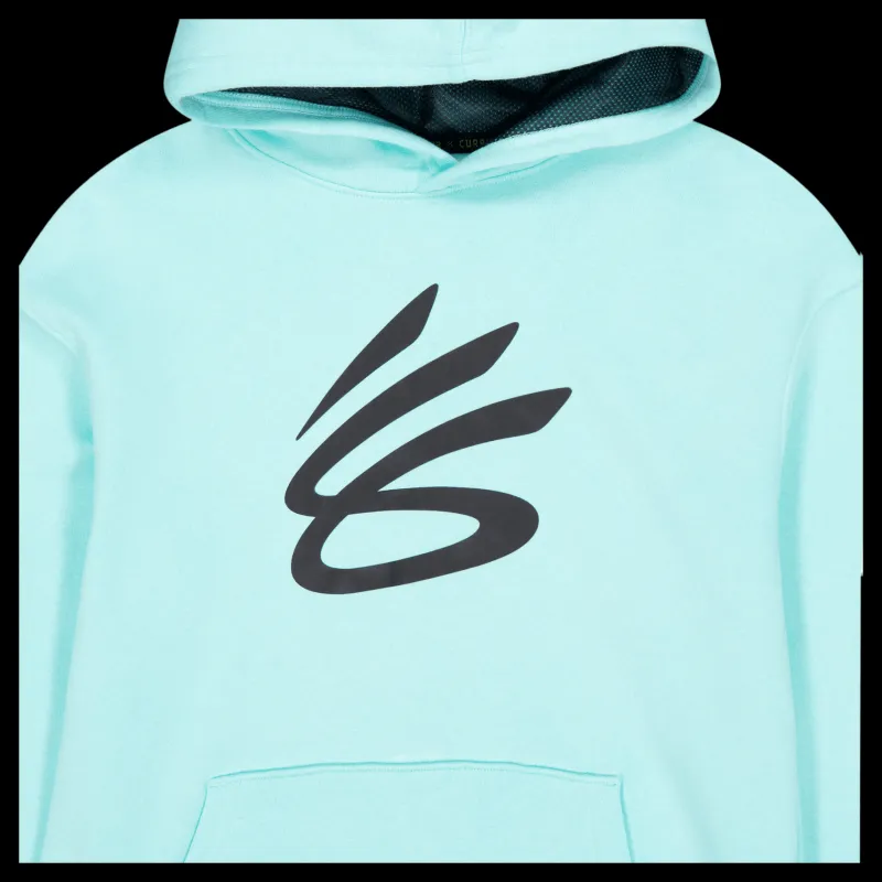 Clearance Under Armour Curry Boys Splash Hoodie Neo Turquoise Turkos