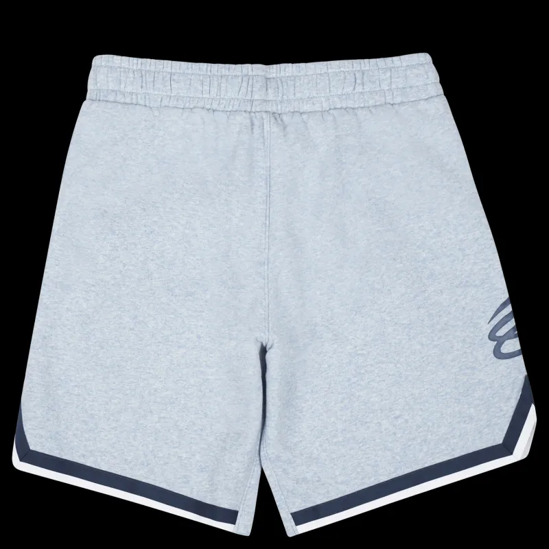 Under Armour Curry Fleece 9'' Short Harbor Blå