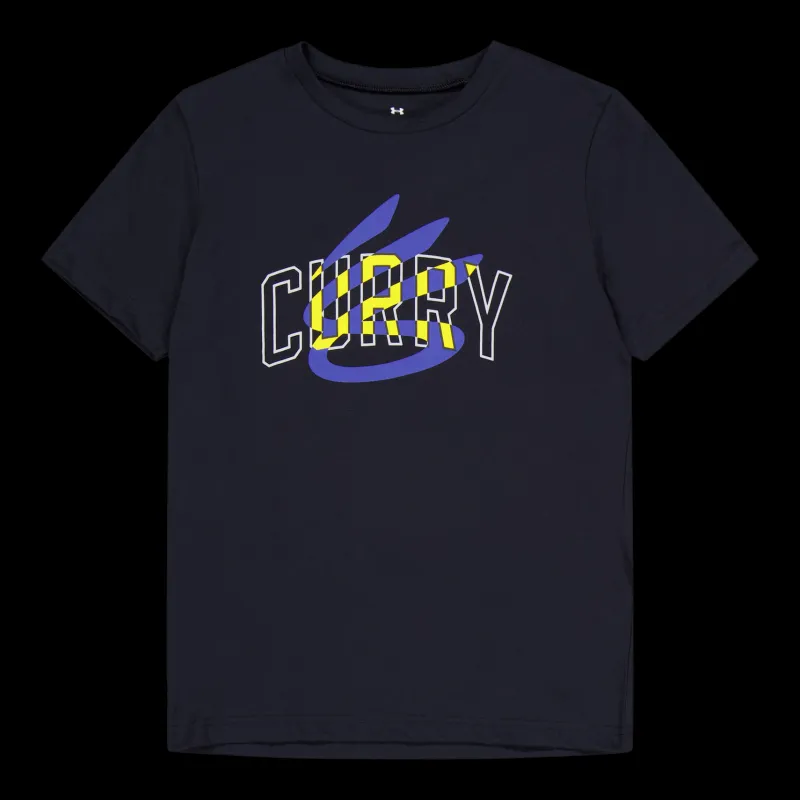 Under Armour Curry Logo Tee Black Svart