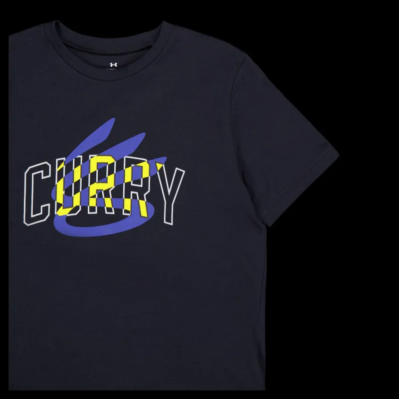 Under Armour Curry Logo Tee Black Svart