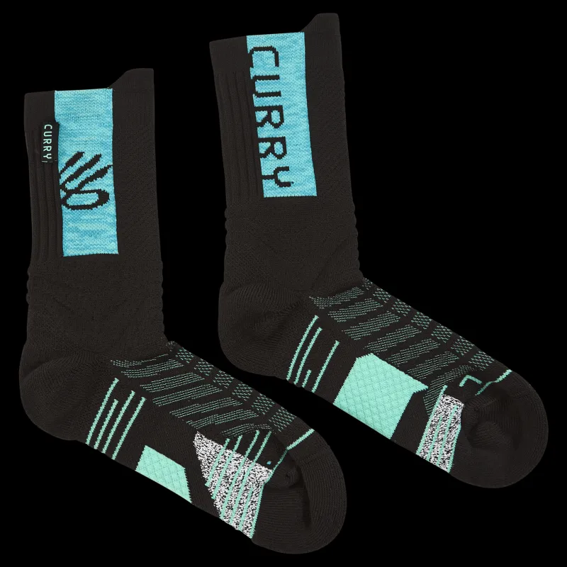 Under Armour Curry Playmaker Mid-Crew Svart Discount