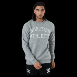 New Nonation Dacota Crew Neck Sweater Grey Grå
