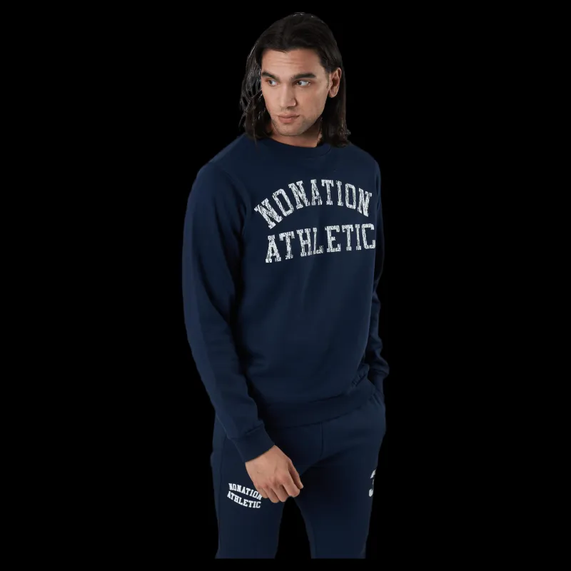 Nonation Dacota Crew Neck Sweater Blue Blå Hot