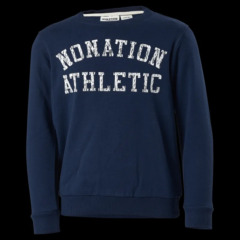 Hot Nonation Dakota Crew Neck Sweater Blue Blå