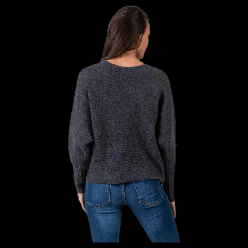 Only Daniella L/S Pullover Grey Grå Outlet